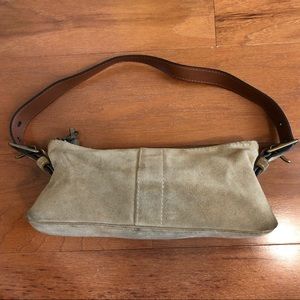 Coach suede shoulder bag